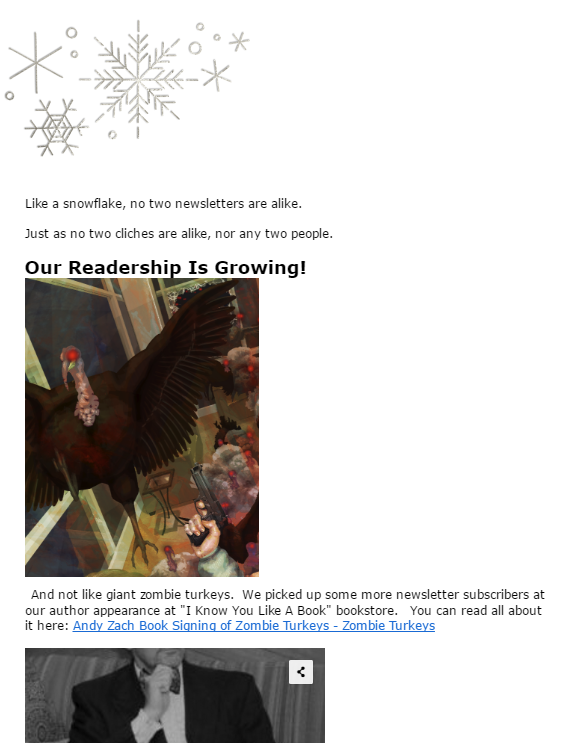 Free newsletter, books, gifts