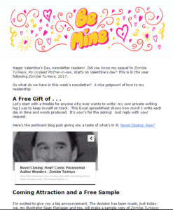 Free newsletter, books, gifts